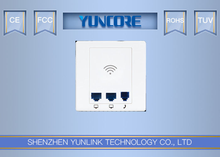 OpenWRT Support In Wall Wireless Access Point , Home In Wall AP With Phone Line Port