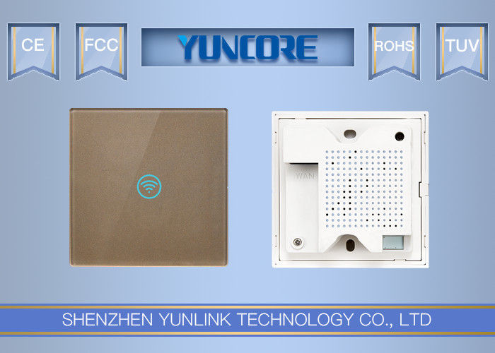 300Mbps In Wall Wireless Access Point , Built In 2T2R MIMO Antenna Touchable Wall Plate Access Point
